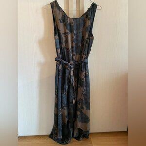Elegant Camouflage Sleeveless Dress